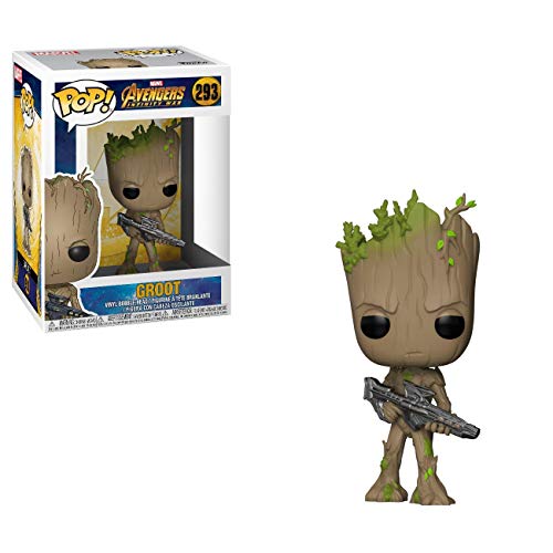 Funko Pop! Marvel: Avengers Infinity War - Groot mit Blaster - Vinyl-Sammelfigur - Geschenkidee - Offizielle Handelswaren - Spielzeug Für Kinder und Erwachsene - Movies Fans von Funko