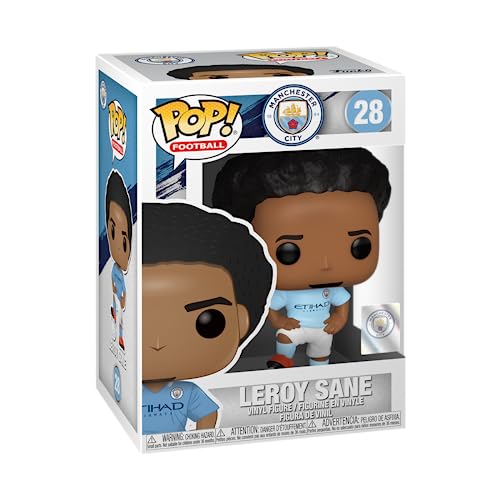 Funko Pop! Vinyl Football: Manchester City-Leroy Sane - Manchester City FC - Vinyl-Sammelfigur - Geschenkidee - Offizielle Handelswaren - Spielzeug Für Kinder und Erwachsene - Sports Fans von Funko