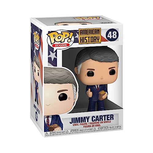 Funko Pop! Icons: Jimmy Carter - Image Rights - Vinyl-Sammelfigur - Geschenkidee - Offizielle Handelswaren - Spielzeug Für Kinder und Erwachsene - Modellfigur Für Sammler und Display von Funko