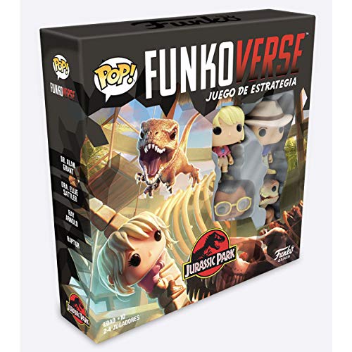 Funko 47122 POP Funkoverse 100-Base (Spanish) Jurassic Park/World Brettspiel, Film, Mehrfarbig, Talla única von Funko