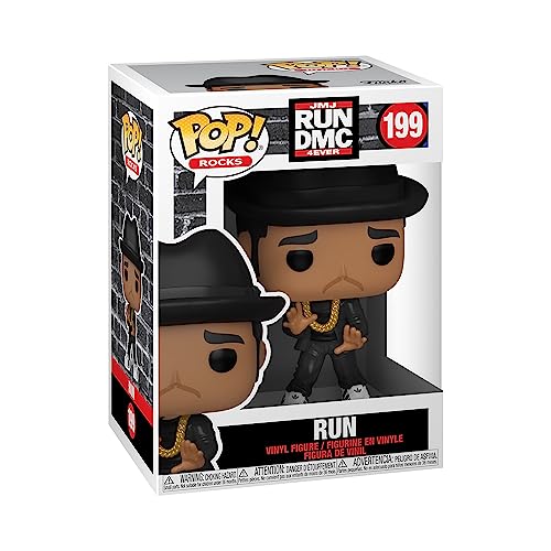 Funko Pop! Rocks DMC-Run - Joseph Simmons - Run DMC - Vinyl-Sammelfigur - Geschenkidee - Offizielle Handelswaren - Spielzeug Für Kinder und Erwachsene - Music Fans - Modellfigur Für Sammler von Funko