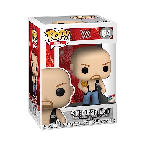 Funko Pop! WWE: SC Stone Cold Steve Austin Austin mit Belt - Vinyl-Sammelfigur - Geschenkidee - Offizielle Handelswaren - Spielzeug Für Kinder und Erwachsene - Sports Fans - Modellfigur Für Sammler von Funko