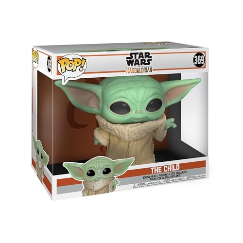 Funko Pop! Star Wars: The Mandalorian - 10" Grogu (The Child, Baby Yoda) - Vinyl-Sammelfigur - Geschenkidee - Offizielle Handelswaren - Spielzeug Für Kinder und Erwachsene - TV Fans von Funko