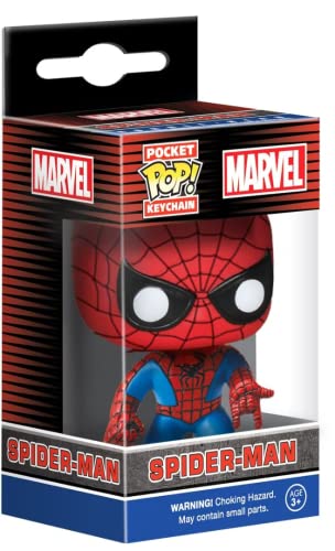 Funko Pop! Keychain: Marvel - Spider-Man - Marvel Comics - Neuartiger Schlüsselanhänger - Vinyl-Minifigur Zum Sammeln - Strumpffüller - Geschenkidee - Offizielle Handelswaren - Comic Books Fans von Funko