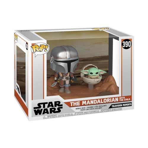 Funko Pop! Moment: Star Wars: The Mandalorian and Grogu (The Child, Baby Yoda) - Vinyl-Sammelfigur - Geschenkidee - Offizielle Handelswaren - Spielzeug Für Kinder und Erwachsene - TV Fans von Funko