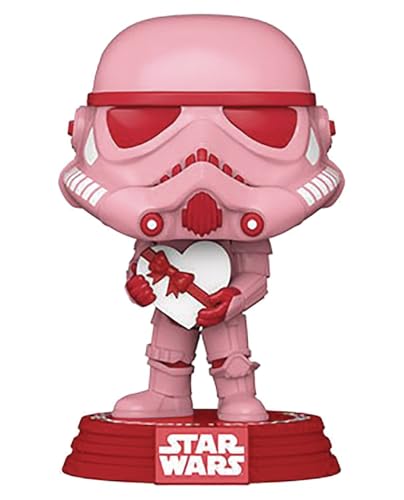 Funko Pop! Star Wars: Valentines-Stormtrooper mit Heart - Sturmtruppler - Vinyl-Sammelfigur - Geschenkidee - Offizielle Handelswaren - Spielzeug Für Kinder und Erwachsene - Movies Fans von Funko