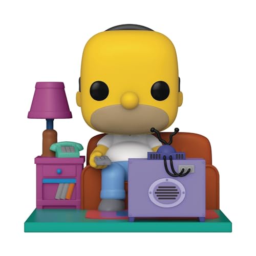 Funko Pop! Deluxe: The Simpsons-Homer Simpson Watching TV - Vinyl-Sammelfigur - Geschenkidee - Offizielle Handelswaren - Spielzeug Für Kinder und Erwachsene - TV Fans - Modellfigur Für Sammler von Funko