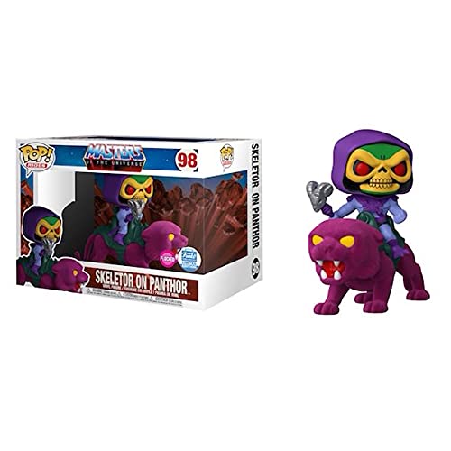 Funko 54800 Pop! Rides: Masters of the Universe - Skeletor on Panthor (beflockt) #98 von Funko