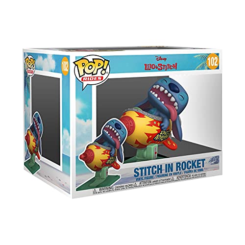 Funko Pop! Rides Super Deluxe: Disney Stitch Rocket - Lilo and Stitch - Vinyl-Sammelfigur - Geschenkidee - Offizielle Handelswaren - Spielzeug Für Kinder und Erwachsene - Movies Fans von Funko