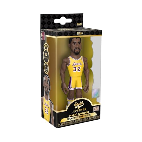 Funko Gold 5" NBA Legends: Lakers - Magic Johnson - 1/6 Quote Für Seltene Chase-Variantease - Sammelbare Vinyl-Actionfigur - Geschenkidee Zum Geburtstag - Offizielle Handelswaren - Für Ihre Sammlung von Funko