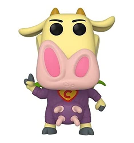 Funko POP! Animation: Cow & Chicken - Super Cow - Vinyl-Sammelfigur - Geschenkidee - Offizielle Handelswaren - Spielzeug Für Kinder Und Erwachsene - Cartoons Fans - Modellfigur Für Sammler Und Display von Funko