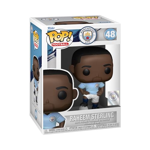 Funko Pop! Football: Manchester City - Raheem Sterling - Manchester City FC - Vinyl-Sammelfigur - Geschenkidee - Offizielle Handelswaren - Spielzeug Für Kinder und Erwachsene - Sports Fans von Funko