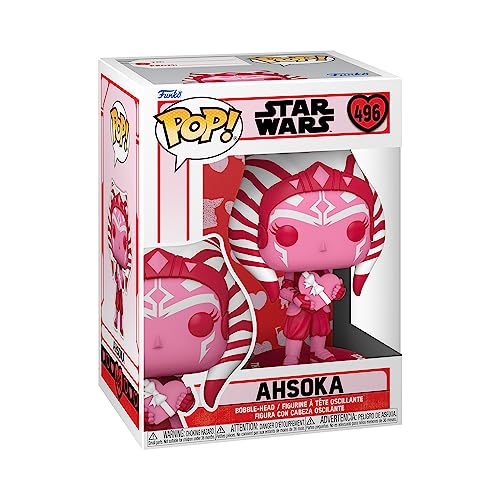 Funko Pop! Star Wars: Valentines - Ahsoka Tano - The Mandalorian - Vinyl-Sammelfigur - Geschenkidee - Offizielle Handelswaren - Spielzeug Für Kinder und Erwachsene - TV Fans - Modellfigur Für Sammler von Funko