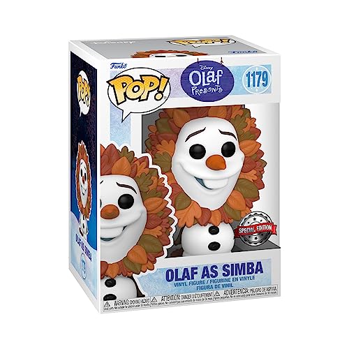 Funko Pop! Disney: Frozen - Olaf As Lion King - die Eiskönigin - Amazon-Exklusiv - Vinyl-Sammelfigur - Geschenkidee - Offizielle Handelswaren - Spielzeug Für Kinder und Erwachsene - Movies Fans von Funko