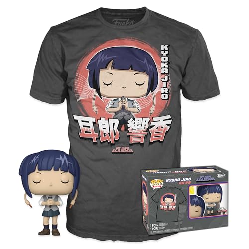 Funko Pop! & Tee: MHA - Jirou with Mic mit Mic - Medium - My Hero Academia - T-Shirt - Kleidung mit Vinyl-Sammelfigur - Geschenkidee - Spielzeug und Kurzärmeliges Top Für Erwachsene Männer und Frauen von Funko