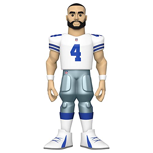 Funko Gold 12" NFL: Cowboys - Dak Prescott - 1/6 Quote Für Seltene Chase-VarianteASE - Amazon-Exklusiv - Sammelbare Vinyl-Actionfigur - Geschenkidee Zum Geburtstag - Offizielle Handelswaren von Funko