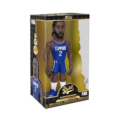 Funko Gold 12" NBA: Clippers - Kawhi Leonard - 1/6 Quote Für Seltene Chase-VarianteASE - Sammelbare Vinyl-Actionfigur - Geschenkidee Zum Geburtstag - Offizielle Handelswaren - Für Ihre Sammlung von Funko