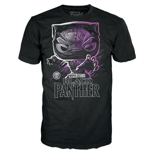 Funko Boxed Tee: Marvel - Black Panther - Extra Large - (XL) - T-Shirt - Kleidung - Geschenkidee - Kurzärmeliges Top Für Erwachsene Männer und Frauen - Offizielle Handelswaren - Movies Fans von Funko