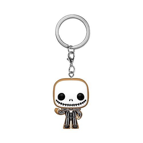 Funko Pop! Keychain: Disney The Nightmare Before Christmas - Jack Skellington - (Gingerbread) - Neuartiger Schlüsselanhänger - Vinyl-Minifigur Zum Sammeln - Strumpffüller - Geschenkidee - Movies Fans von Funko