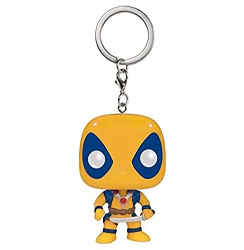 FunKo - Marvel Comics-Yellow Deadpool Schlüsselanhänger, gelb, 7511 von Marvel