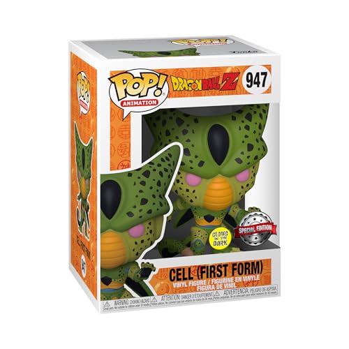 Funko Pop! Animation: DBZ - Cell - (First Form) - Leuchtet Im Dunkeln - Dragon Ball Z - Vinyl-Sammelfigur - Geschenkidee - Offizielle Handelswaren - Spielzeug Für Kinder und Erwachsene - Anime Fans von Funko