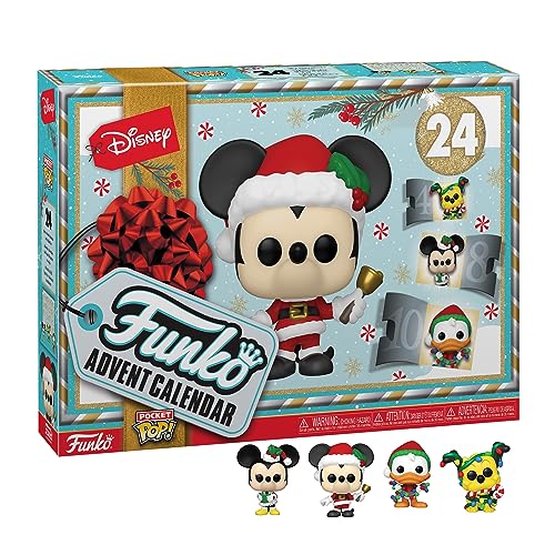 Funko Advent Calendar: Classic Disney - Mickey Mouse - 24 Tage der Überraschung - Vinyl-Minifigur Zum Sammelns - Mystery Box - Geschenkidee - Feiertage zu Weihnachten Für Mädchen, Jungen und Kinder von Funko