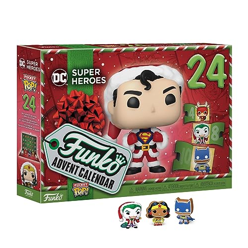 Funko Advent Calendar: DC 2023 - Superman - DC Comics - 24 Tage der Überraschung - Vinyl-Minifigur Zum Sammelns - Mystery Box - Geschenkidee - Feiertage zu Weihnachten Für Mädchen, Jungen von Funko