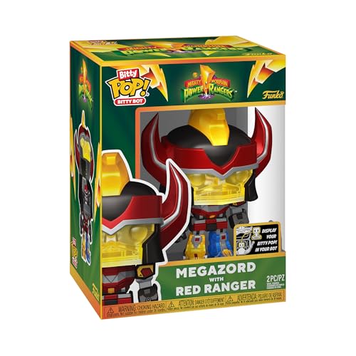 Funko Bitty Bots: Power Rangers - Megazord mit Red Ranger! Bitty POP! - Power Rangers TV - 0,9 Zoll & 4,85 Zoll - Sammlerstück - Geschenkidee - Auslage von Funko