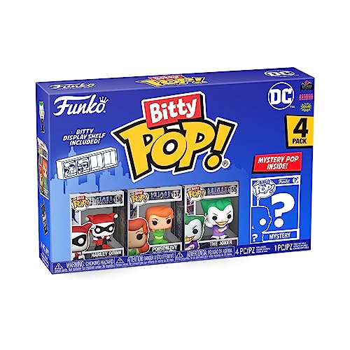 Funko Bitty Pop! DC - Harley Quinn, The Joker, Poison Ivy und eine Überraschungs-Mini-Figur - 0.9 Inch (2.2 cm) - DC Comics Sammlerstück Stapelbares Display-Regal Inklusive - Geschenkidee Funko Bitty Pop! DC - Harley Quinn, The Joker, Poison Ivy und eine Überraschungs-Mini-Figur - 0.9 Inch (2.2 cm) - DC Comics Sammlerstück Stapelbares Display-Regal Inklusive - Geschenkidee von Funko