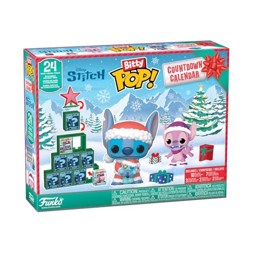 Funko Bitty Pop! Countdown Calendar: Stitch Holiday - Lilo and Stitch- Adventskalender - 24 Tage der Überraschung - Vinyl-Minifigur Zum Sammelns - Mystery Box - Geschenkidee Funko Bitty Pop! Countdown Calendar: Stitch Holiday - Lilo and Stitch- Adventskalender - 24 Tage der Überraschung - Vinyl-Minifigur Zum Sammelns - Mystery Box - Geschenkidee von Funko