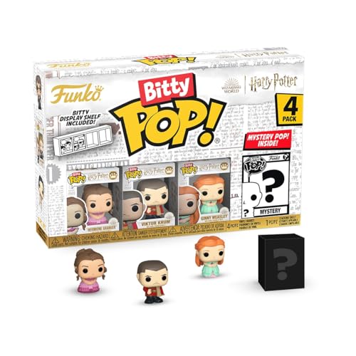 Funko Bitty Pop! HP GOF - Hermione 4pkund eine Überraschungs-Mini-Figur - 0.9 Inch (2.2 cm) - Hermine Granger - Harry Potter Sammlerstück Stapelbares Display-Regal Inklusive - Geschenkidee von Funko