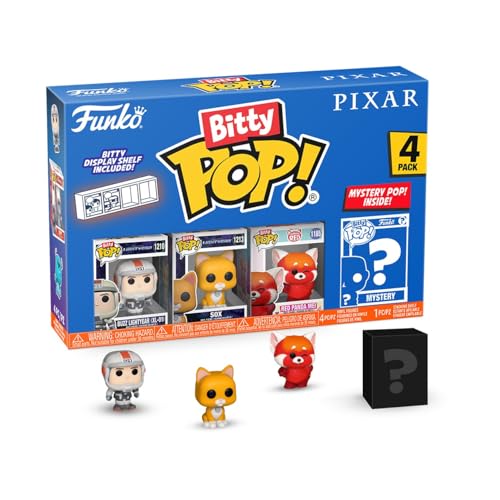 Funko Bitty Pop! Pixar - Lightyear 4PK​ - Buzz Lightyear (XL-01), Sox, Izzy Hawthorne und eine Überraschungs-Mini-Figur - 0.9 Inch (2.2 cm) - Pixar Collection Sammlerstück - Geschenkidee von Funko