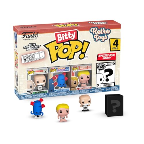 Funko Bitty Pop! Retro Toys - Mr. Monopoly 4PK​und eine Überraschungs-Mini-Figur - 0.9 Inch (2.2 cm) - Transformers Classic - Soundwave Sammlerstück Stapelbares Display-Regal Inklusive von Funko