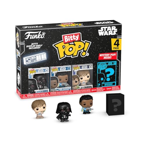 Funko Bitty Pop! SW - Vader 4pkund eine Überraschungs-Mini-Figur - 0.9 Inch (2.2 cm) - Star Wars Sammlerstück Stapelbares Display-Regal Inklusive - Geschenkidee Party-Tüten-Strumpf von Funko