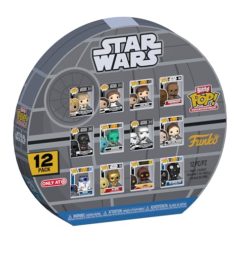 Funko Bitty Pop! Star Wars: A New Hope - 12pc Multipack - 0.9 Inch (2.2 cm) Sammlerstück Stapelbares Display-Regal Inklusive - Geschenkidee Party-Tüten-Strumpf - Kuchenaufstecker - Movies Fans von Funko