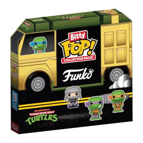 Funko Bitty Pop! Teenage Mutant Ninja Turtles (TMNT) - 12pc Multipack - 0.9 Inch (2.2 cm) - Teenage Mutant Ninja Turtles Retro/ClassicSammlerstück Stapelbares Display-Regal Inklusive von Funko