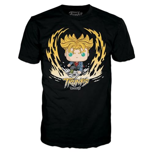 Funko Boxed Tee: DBS - Trunks - Medium - Dragon Ball Super - T-Shirt - Kleidung - Geschenkidee - Kurzärmeliges Top Für Erwachsene Männer und Frauen - Offizielle Handelswaren Fans von Funko