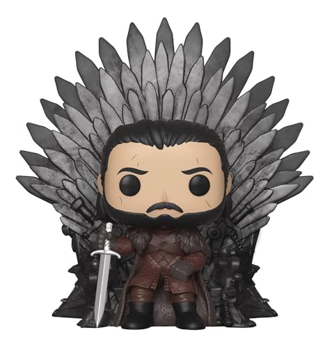 Funko Deluxe: Game of Thrones S10: Jon Snow Sitting on Iron Throne, Mehrfarben,Einheitsgröße von Funko