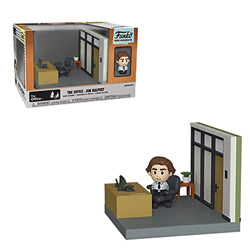 Funko Diorama: The Office - Jim's Desk Scene - Jim - Vinyl-Sammelfigur - Geschenkidee - Offizielle Handelswaren - Spielzeug Für Kinder und Erwachsene - TV Fans - Modellfigur Für Sammler von Funko