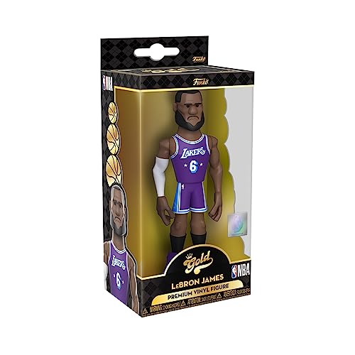 Funko Gold 5" NBA: Lakers - Lebron James - (City) - 1/6 Quote Für Seltene Chase-Variantease - Sammelbare Vinyl-Actionfigur - Geschenkidee Zum Geburtstag - Offizielle Handelswaren - Für Ihre Sammlung von Funko