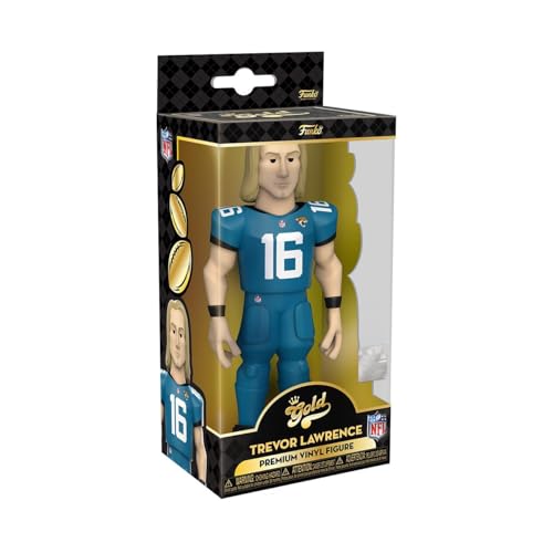 Funko Gold 5" NFL: Jaguars-Trevor LawrenceLawrence - (HM) - 1/6 Quote Für Seltene Chase-Variantease - Sammelbare Vinyl-Actionfigur - Geschenkidee Zum Geburtstag - Offizielle Handelswaren und Display von Funko