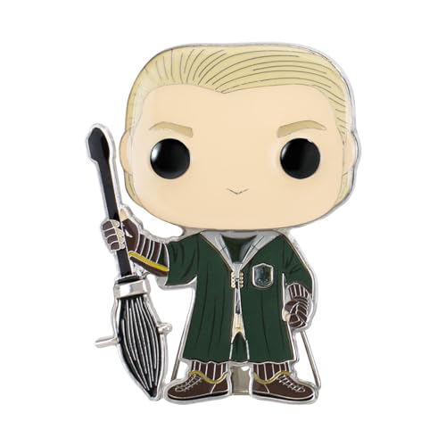 Funko Funko Large Pop! Enamel Pin - Draco Malfoy - Harry Potter: Draco MAOY Emaille-Nadeln - Niedliche Brosche Zum Sammeln - Für Rucksäcke & Taschen - Geschenkidee - Offizielle Handelswaren von Funko