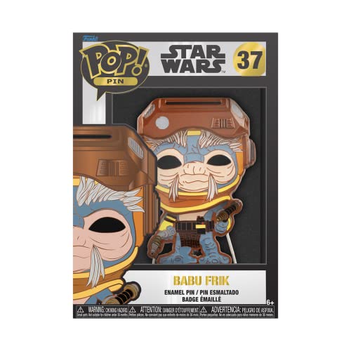 Funko Pop! Large Enamel Pin STAR WARS: Babu Fink Frik Emaille-Nadeln - Niedliche Brosche Zum Sammeln - Für Rucksäcke & Taschen - Geschenkidee - Offizielle Handelswaren - Movies Fans von Funko