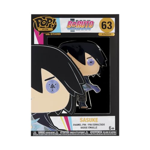 Funko Large Pop! Enamel Pin - Boruto Next Generations: Sasuke Uchiha - Boruto: Naruto Next Generations - Emaille-Nadeln - Niedliche Brosche Zum Sammeln - Für Rucksäcke & Taschen - Geschenkidee von Funko