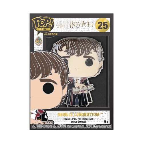 Funko Large Pop! Enamel Pin - Harry Potter POA 20th - Neville Longbottom- Emaille-Nadeln - Niedliche Brosche Zum Sammeln - Für Rucksäcke & Taschen - Geschenkidee - Harry Potter Fans von Funko