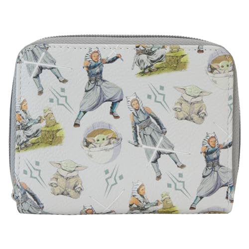 Loungefly Disney - The Child - Star Wars - Ahsoka - Wallet - Star Wars: The Mandalorian - Niedliche Sammelhandtasche - Geschenkidee - Kartenhalter mit Mehreren Kartenfächern - Offizielle Handelswaren von Funko