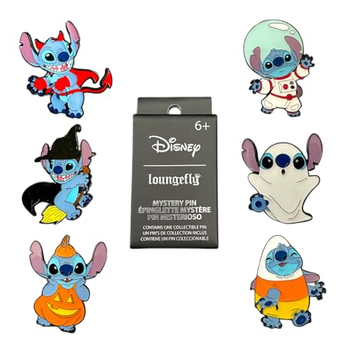 Loungefly Funko - Stitch - Disney: Stich Halloween - Blind Box Enamel Pin - Lilo And Stitch - Blind Box Emaille-Nadeln - Niedliche Brosche Zum Sammeln - Für Rucksäcke & Taschen - Geschenkidee von Funko