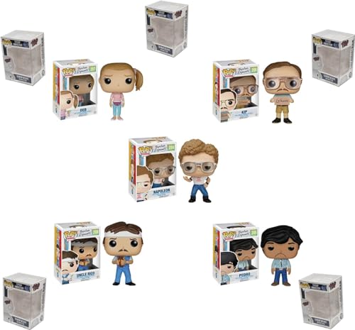 Funko Napoleon Dynamite + Protector: Pop Movies Vinyl Figure (Bundled with ToyBop Box Protector Collector Case) (Set of 5) von Funko