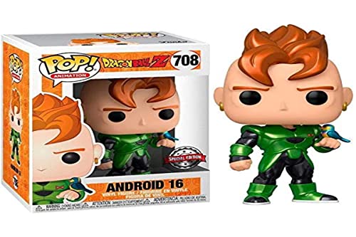 Funko POP! 39946 Animation Dragon Ball Z Android 16 Metallic Exclusive von Funko