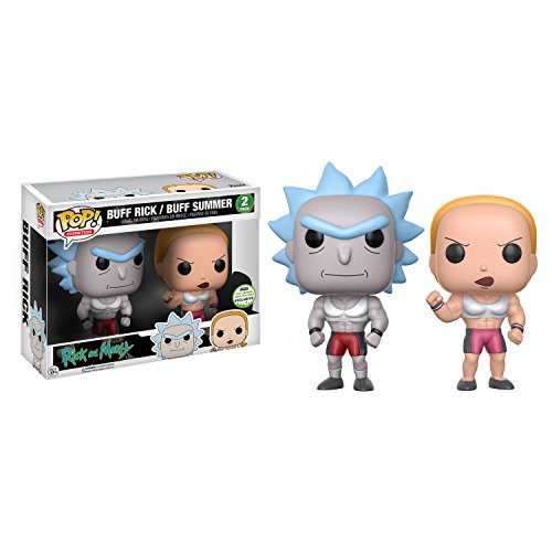 Funko POP Animation Rick und Morty 2pk Vinyl Buff Rick / Buff Sommer (ECCC Spring Convention Exclusive) von Funko